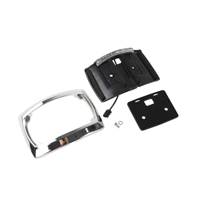 Harley‑Davidson 24 Slipstream numura zīmju rāmis — Crow zīmols, aizmugurējais numura zīmes turētājs