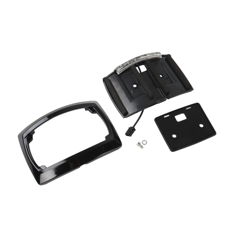 Harley‑Davidson 24 Slipstream numura zīmju rāmis — Crow zīmols, aizmugurējais numura zīmes turētājs