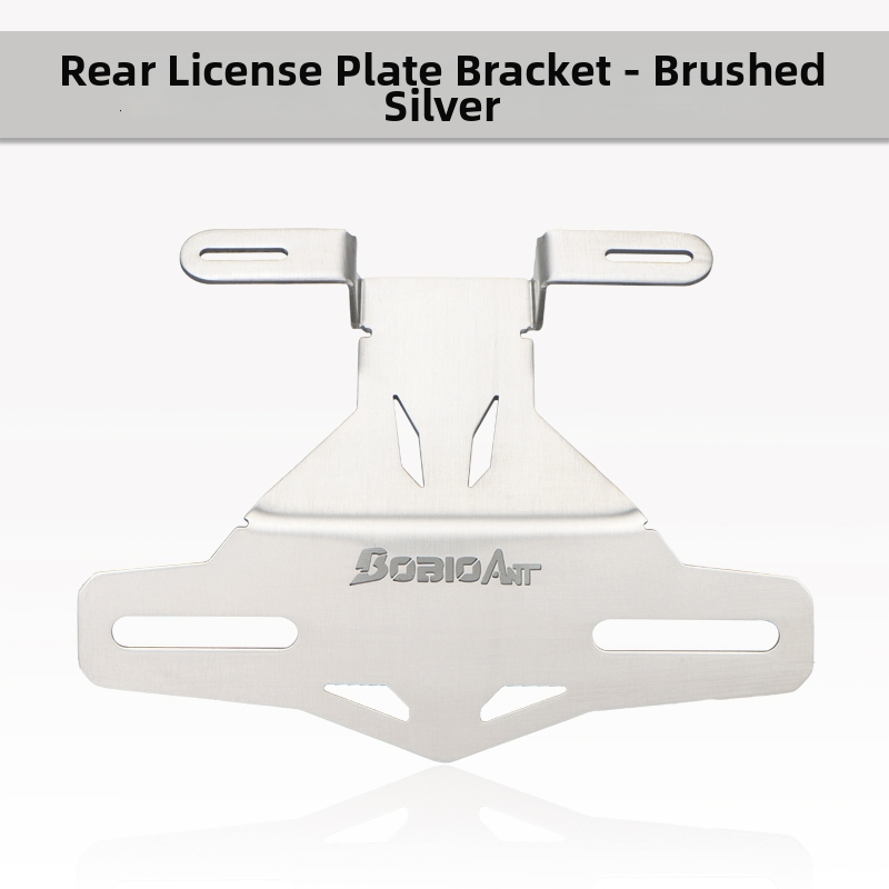 AE5i Pro aizmugurējais numura zīmes turētājs, augšējais stiprinājums, integrēts turētājs — Daļas Nr. F99HT58JM6SH55, Materiāls: Zīds