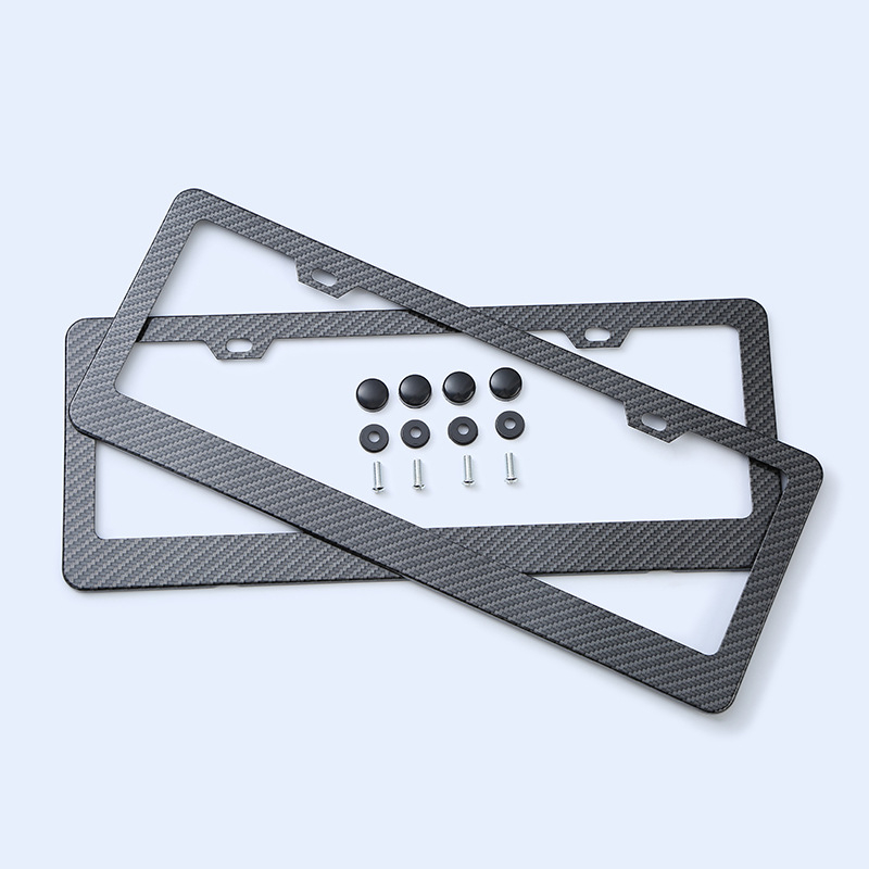 Rendszámtábla keret alumínium ötvözetből karbon szövet mintával, Modell 07, filipínó sedanhoz