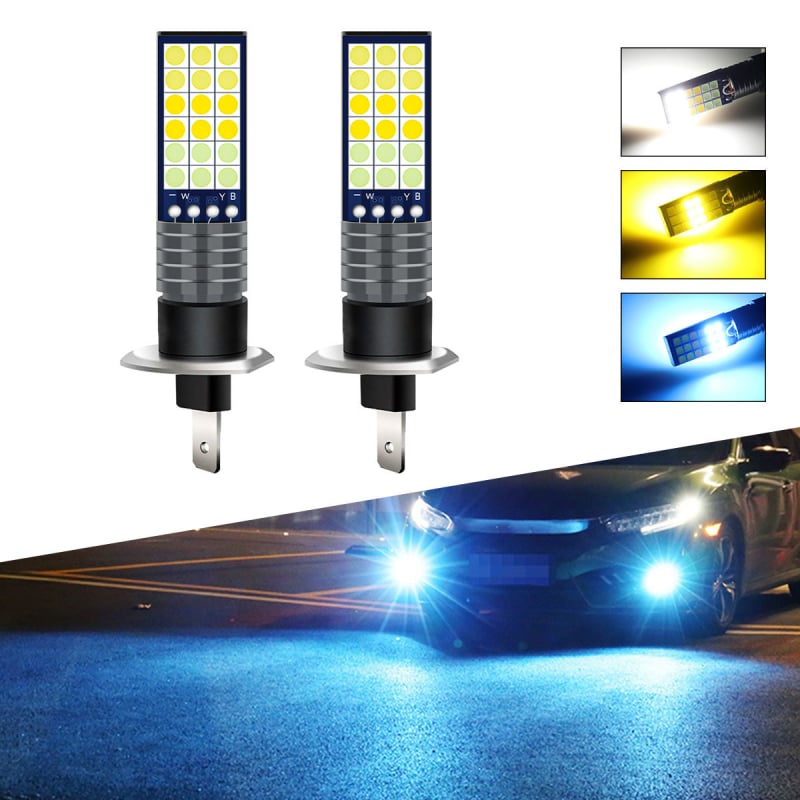 LED svjetla za maglu za vozila – trobojna, model 3030, 12V, aluminijsko kućište