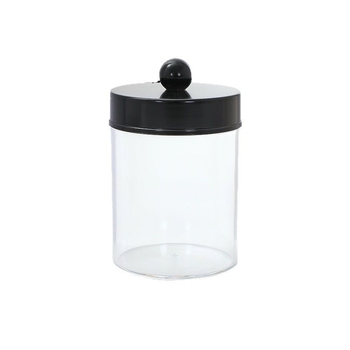 Pamutpálcika tároló doboz, akril, porvédett fedél, modern minimalista átlátszó dizájn, logónyomtatás és testreszabás elérhető