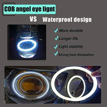 LED svjetlo za maglu s COB izvorom, 5W, 9-30V, Angel Eyes, Retrofit kompatibilno
