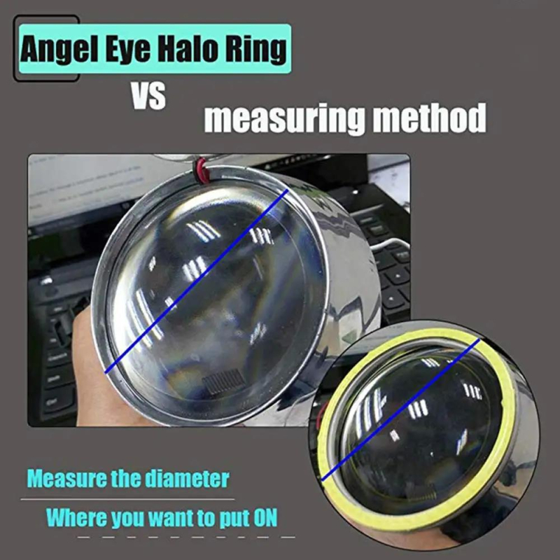 LED svjetlo za maglu s COB izvorom, 5W, 9-30V, Angel Eyes, Retrofit kompatibilno