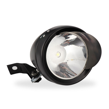 Lampa frontală de bicicletă cu vizier, stil retro, pentru bicicletă de plajă, înaltă luminozitate, rază lungă, 1 LED, corp metalic