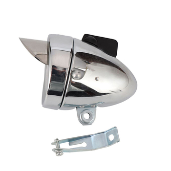 Lampa frontală de bicicletă cu vizier, stil retro, pentru bicicletă de plajă, înaltă luminozitate, rază lungă, 1 LED, corp metalic