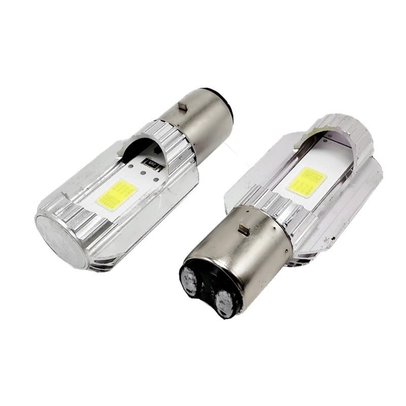 LED предна светлина за електрически велосипед, 12V, монтаж с две щипки, далечен и близък лъч