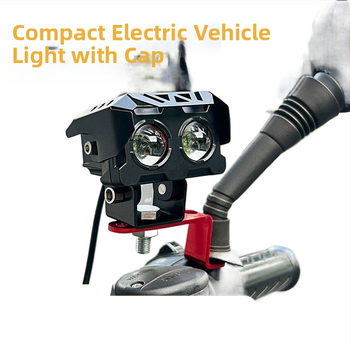 LED lukturi elektriskajiem transportlīdzekļiem – ārkārtīgi spilgts LED lukturis motobraucējam ar lēcu, zibens prožektors, ceļa apgaismojums trīsriteņu elektrotransportam