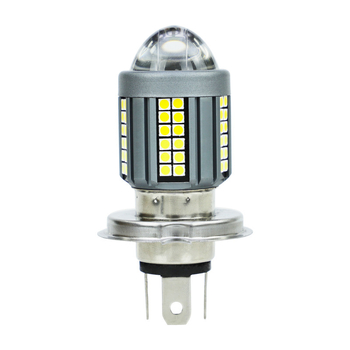 Motociklist LED prednje svjetlo H4 BA20D, dvobojno, aluminijsko kućište, leća, 9–80V, 0,18A, vijek trajanja 5.000.000 h