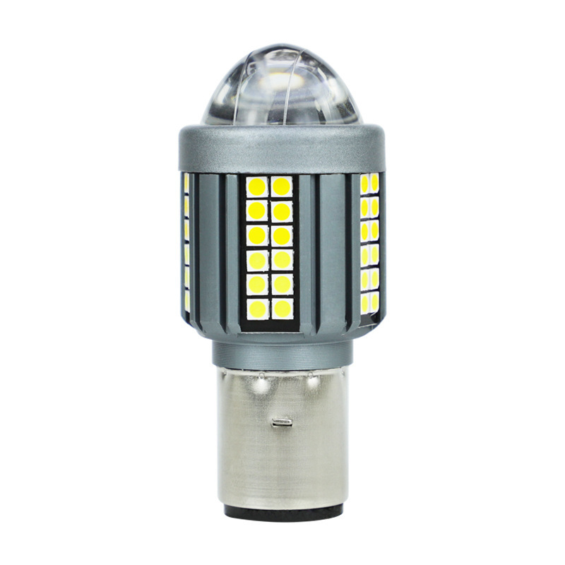 Motociklist LED prednje svjetlo H4 BA20D, dvobojno, aluminijsko kućište, leća, 9–80V, 0,18A, vijek trajanja 5.000.000 h