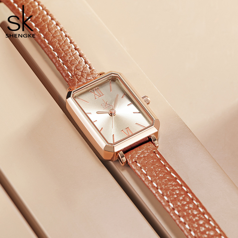 Női négyszögletes kijelzős kvarcóra Miyota PC21-es mozgással, PU szíj, ásványi üveg, 30 m vízállóság