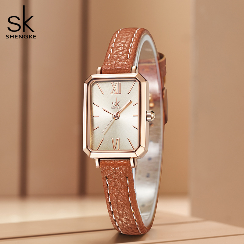 Női négyszögletes kijelzős kvarcóra Miyota PC21-es mozgással, PU szíj, ásványi üveg, 30 m vízállóság