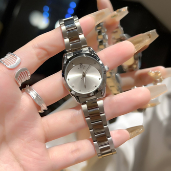 ABIU Női kvarc óra rozsdamentes acél tok és szíjjal, 30M vízállóság, analóg kijelző