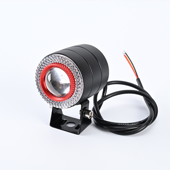Prednje svjetlo za motocikl, aluminijska legura, 12W, 8-24V, usmjeren snop, model Yicai 46 veliki čelični top