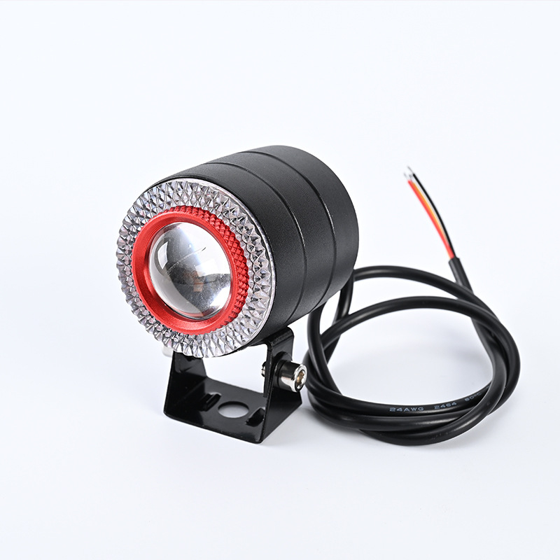 Prednje svjetlo za motocikl, aluminijska legura, 12W, 8-24V, usmjeren snop, model Yicai 46 veliki čelični top