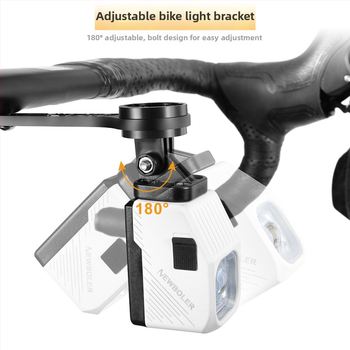 Lampa frontală pentru bicicletă NEWBOLER, telecomandă fără fir, fascicul înalt/joasă, pentru biciclete de drum și MTB, plimbări nocturne