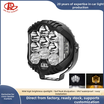 Automobilové LED pracovné svetlo s trojstranným osvetlením, 90W, 8000 lm, IP67, 9-36V
