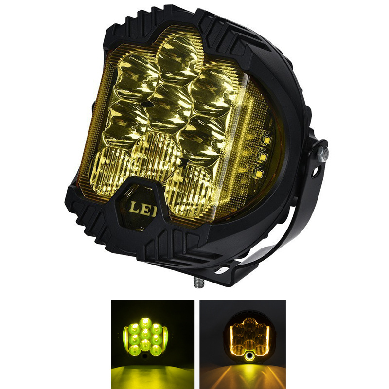 Automobilové LED pracovné svetlo s trojstranným osvetlením, 90W, 8000 lm, IP67, 9-36V