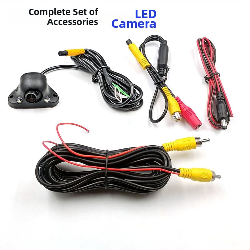 Auto kamera pre bočný slepý uhol s LED senzorom a automatickým doplnkovým osvetlením, inštalácia bez poškodenia, pravá strana (12V, 640x480, nastaviteľný uhol 90-140°, CVBS, 5W)