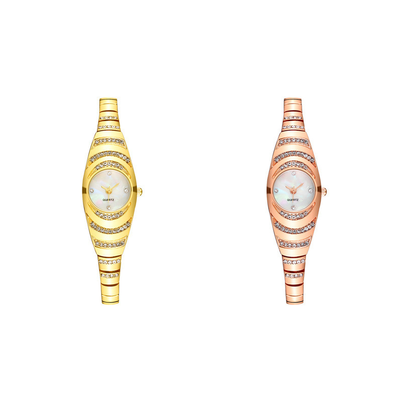 Női kvarc óra, modell M1188; ovális számlap; fém tok és fém szíj; kvarc működés Morning Dragon Sl68