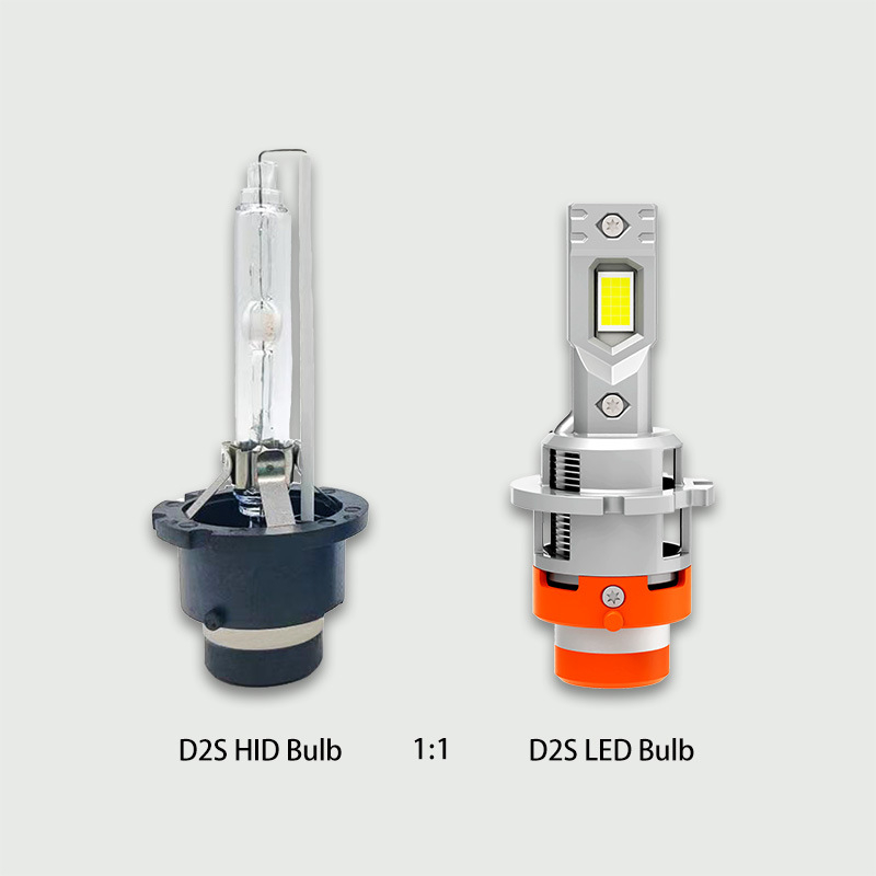 LED autolampa 1:1 originál Xenón náhrada pre D2S/D2R/D4S/D4R, 45W, 12V, 5500LM, IP68, hliníkové puzdro