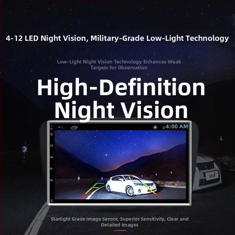 Kamera do auta pre spätné videnie – vodotesná, 720P HD nočné videnie, dizajn Lotus-Head, univerzálna kompatibilita