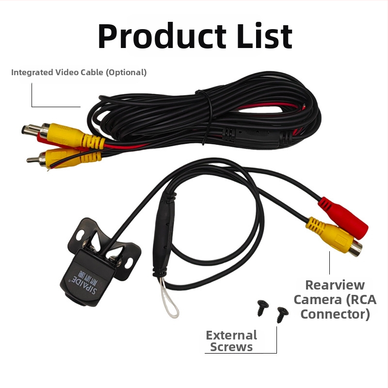 CCD Ultra HD zadná kamera, 12 V, uhol záberu 140°, RCA CVBS rozhranie, univerzálny model