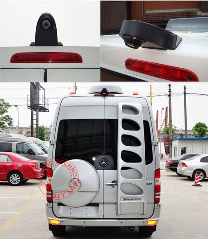 Zadnja kamera za vožnju unatrag sa visokim svjetlom kočnice za Mercedes‑Benz Sprinter, Ford Transit i VW Camper, 12V, 170° kut gledanja, 628×586, NTSC/PAL, Android zaslon