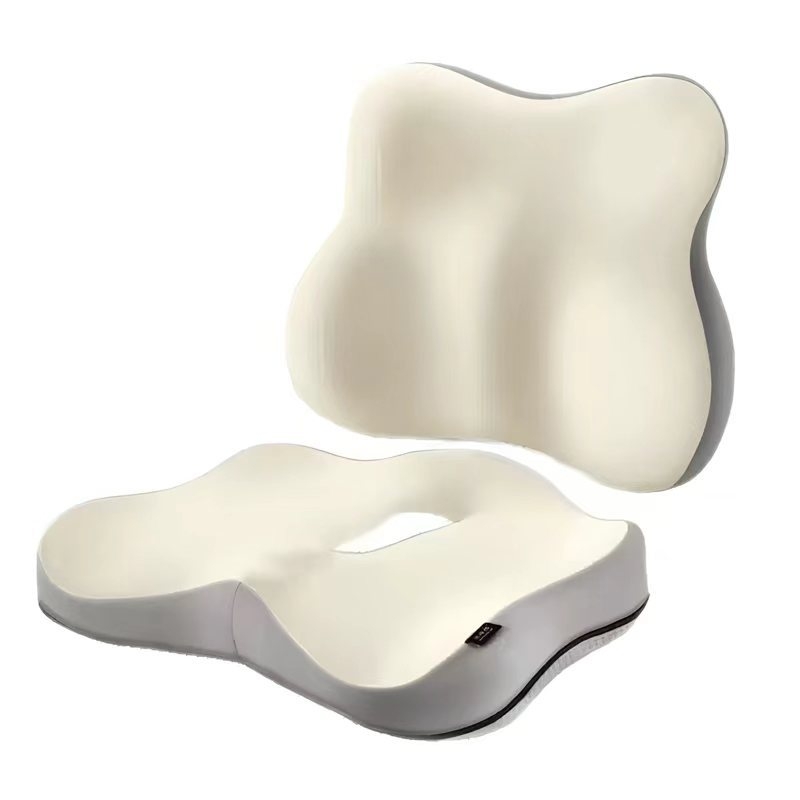 Hal bear muguras lejasdaļas atbalsta spilvens automašīnai un birojā, atmiņas putas, minimālisma stils, universāla saderība