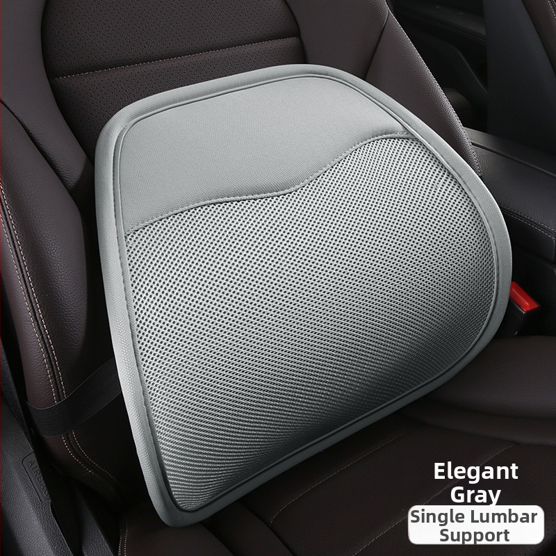 Lumbāra atbalsts auto un biroja krēsliem – regulējams, elpojošs gaisa slānis, universāla saderība, vissezonu lietošanai