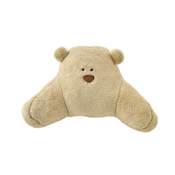 Automašīnas sēdekļa spilvens četrām sezonām, lāču raksts ar integrētu jostas atbalstu, izgatavots no īsa plīša un kokvilnas pildījuma.