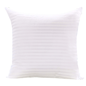 Miez de pernă, formă pătrată, husă poliester, umplutură din fibre poliester, model: dungi/flori