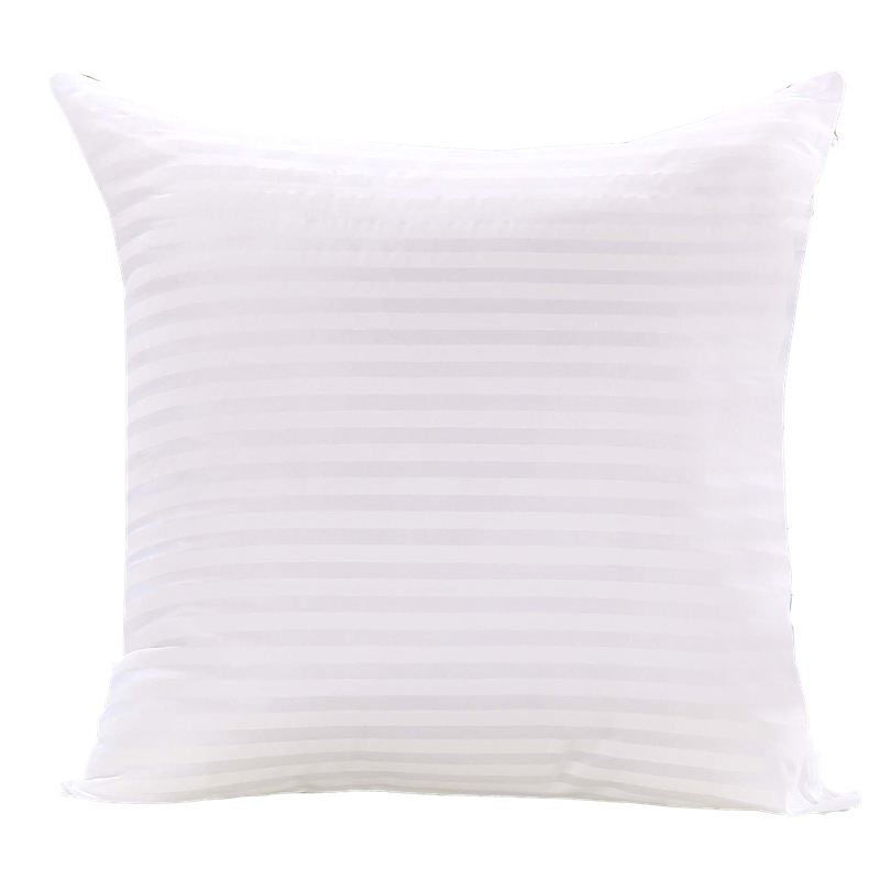 Miez de pernă, formă pătrată, husă poliester, umplutură din fibre poliester, model: dungi/flori