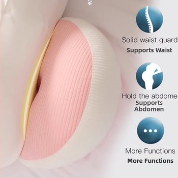 Μαξιλάρι κύησης σε σχήμα U για ύπνο στην πλάγια με στήριξη στη μέση και άνεση στην κοιλιά, κάλυμμα Corduroy, γέμισμα πολυεστερικής ίνας, ύψος 25 cm+, κατάλληλο για όλα τα στάδια κύησης