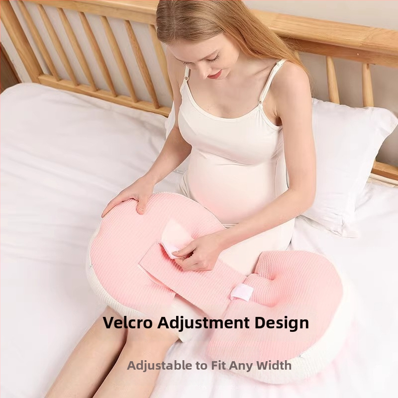 Μαξιλάρι κύησης σε σχήμα U για ύπνο στην πλάγια με στήριξη στη μέση και άνεση στην κοιλιά, κάλυμμα Corduroy, γέμισμα πολυεστερικής ίνας, ύψος 25 cm+, κατάλληλο για όλα τα στάδια κύησης