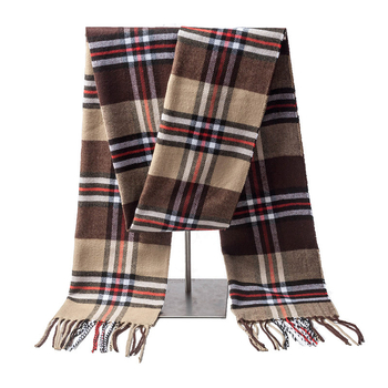 Több színben kapható, őszi-téli férfi sál műkasmírból, vastag, brit kockás, sál pároknak, ajándék