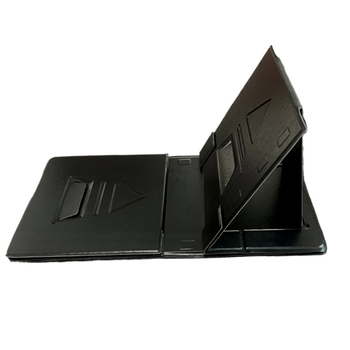 Sulankstomas nešiojamojo kompiuterio stalas su kortelių skyriumi — Modelis CY-011, 1 kg, Medžiaga: aukšto tankio plokštė su PU