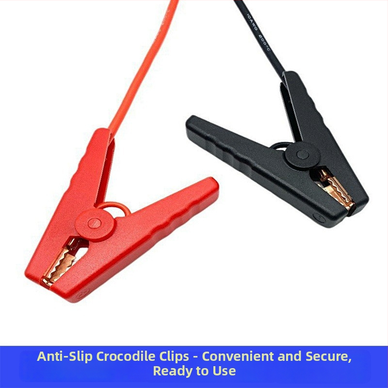 EC5 automobilių įkrovos spaustukas – grynas varis, silikono laidai, plieninis korpusas; apsauga nuo reversinės poliarumo, daugiasluoksnė apsauga, suderinama su 12V automobilių baterijomis