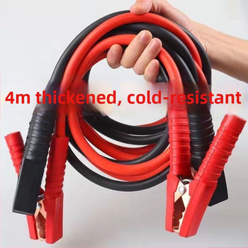 Automobilio akumuliatoriaus užvedimo kabeliai su spaustukais