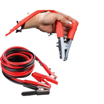 Automobilio akumuliatoriaus užvedimo kabeliai su spaustukais