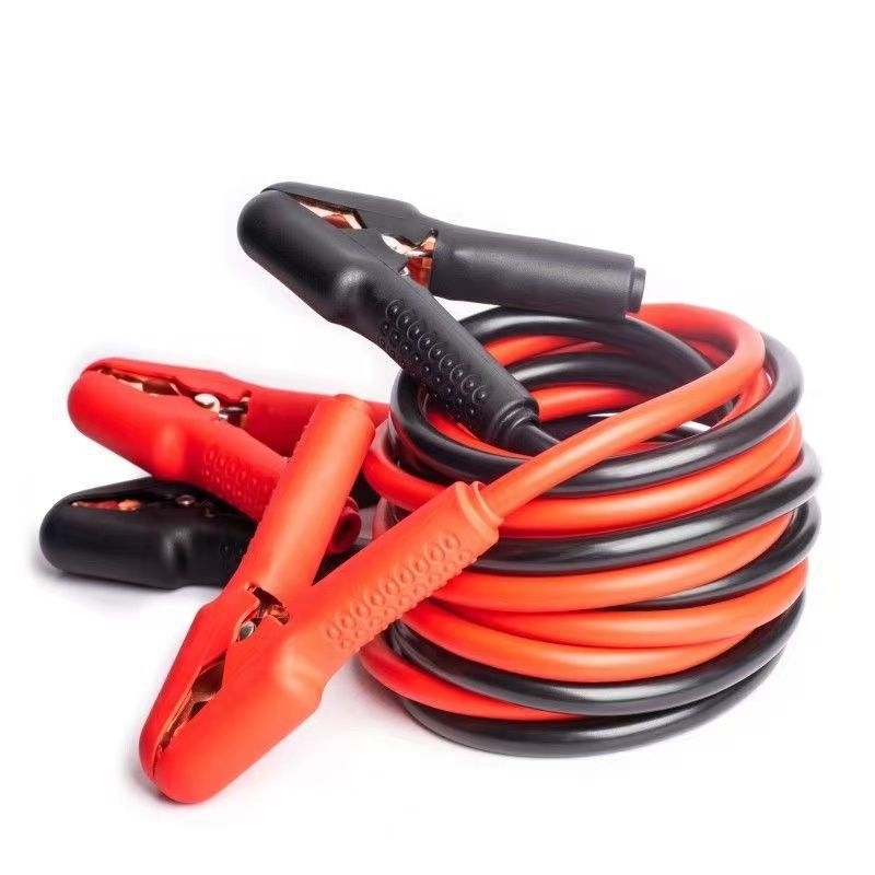 Automobilio akumuliatoriaus užvedimo kabeliai su spaustukais
