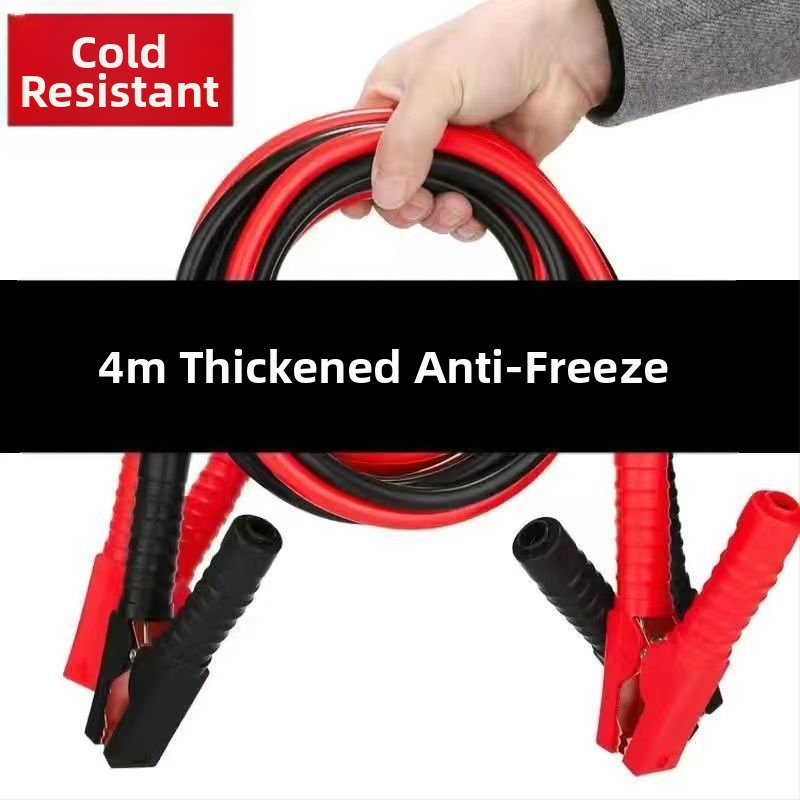 Automobilio akumuliatoriaus užvedimo kabeliai su spaustukais