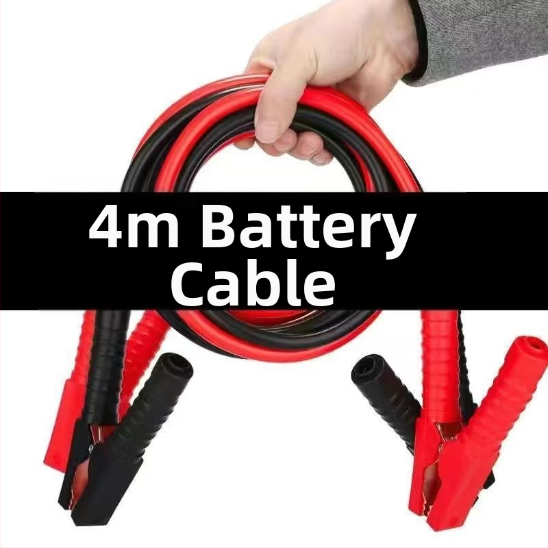 Automobilio akumuliatoriaus užvedimo kabeliai su spaustukais