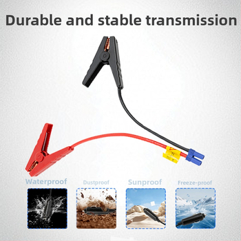 EC5 jungtis akumuliatoriaus užvedimui su silikoniniu klipu – automobiliams, įprastas ilgis