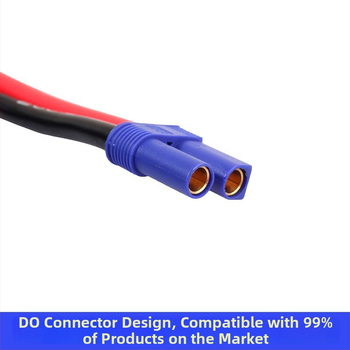 EC5 auto barošanas klips, tīrs vara vadītājs, 50 cm garums, 12V parastam auto akumulatoram, apstrāde un pielāgošana pieejama