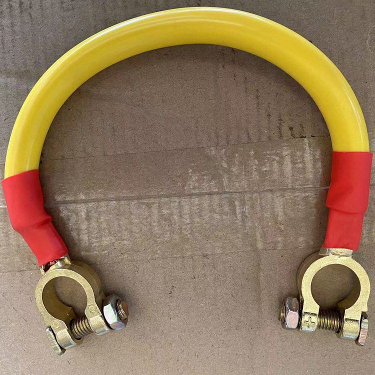 Štartovací kábel k batérii pre 12V nákladné autá, 24V séria, čisto meď, olovené konektory