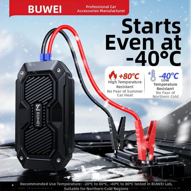 Buwei Autó Vészhelyzeti Indító Power Bank | PC/ABS | Testreszabás elérhető | Privát márkák