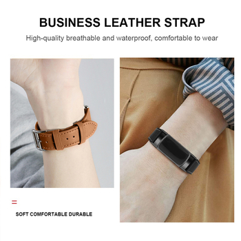 Каишка от естествена кожа за Fitbit Charge 6 и Charge 5 Classic, закопчаване с щифт, тегло 25 g