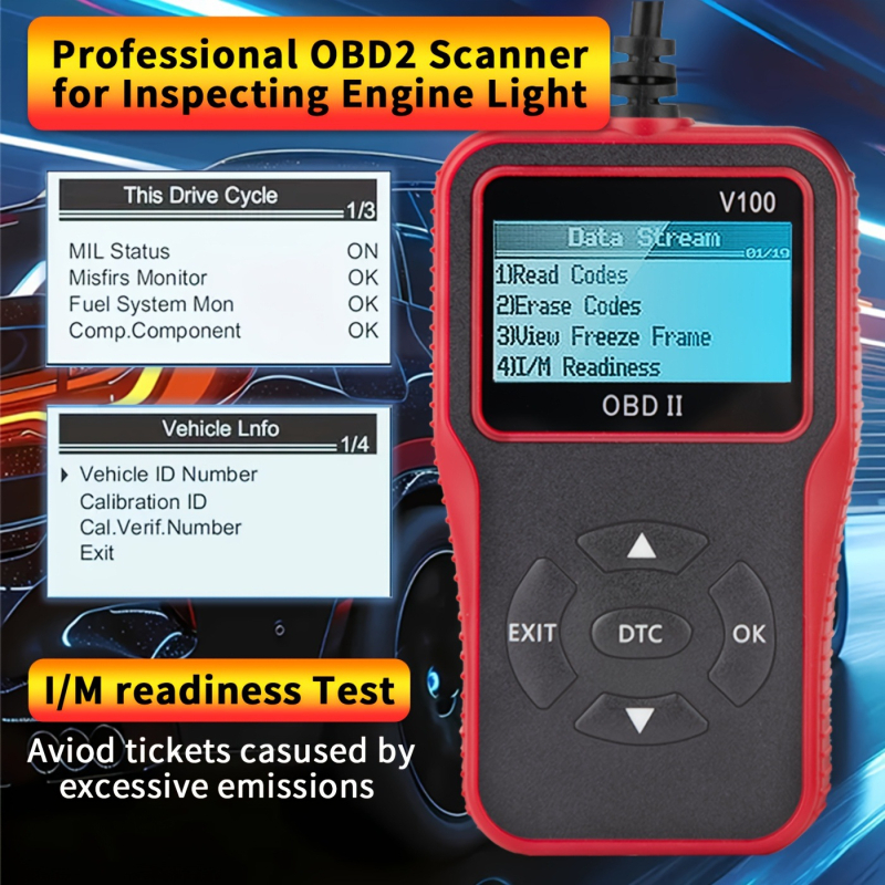 Ručni OBD dijagnostički instrument za automobil, Plug-and-Play, ABS, porijeklo Shenzhen, prilagodba dostupna