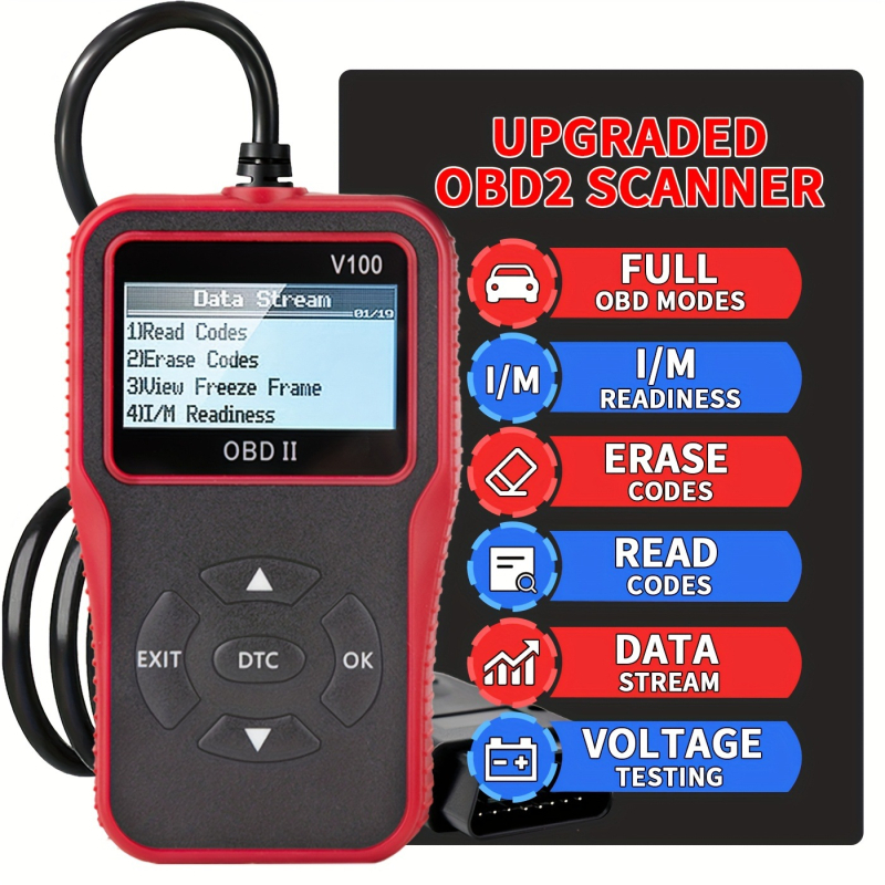 Ručni OBD dijagnostički instrument za automobil, Plug-and-Play, ABS, porijeklo Shenzhen, prilagodba dostupna